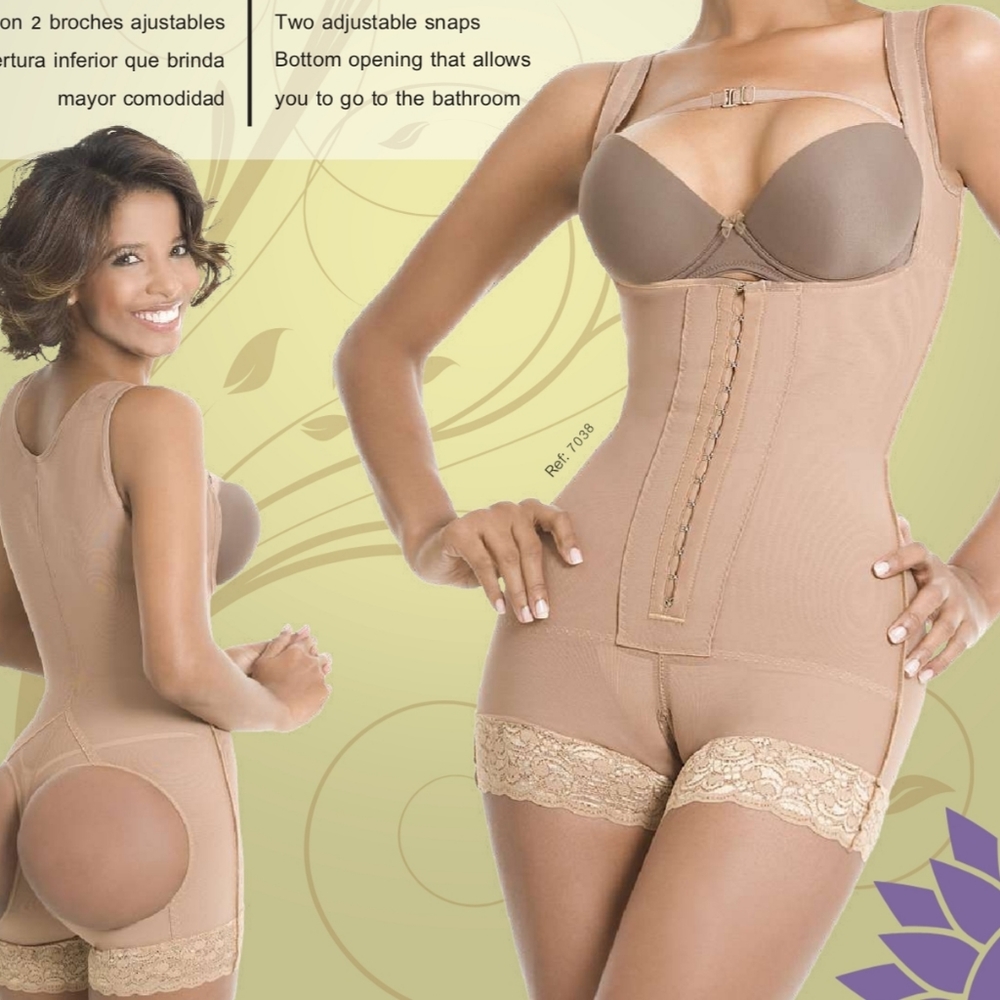 Columbian Faja Body Shaper Short w/Free Buttocks Size Small